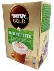 Nescafe Gold Hazelnut Latte Löslicher Kaffee 8 sticks