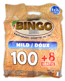 Bingo Kaffeepads mild 108 Pads