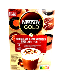 Nescafe Gold Chocolate&Caramelised Hazelnut Latte Löslicher Kaffee 8 sticks