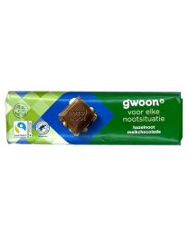 Gwoon chocoladereep Melk-Hazelnoot 100g