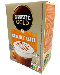 Nescafe Gold Caramel Latte Löslicher Kaffee 8 sticks