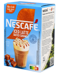 Nescafe Gold Iced Latte Salted Caramel Löslicher Kaffee 7 sticks
